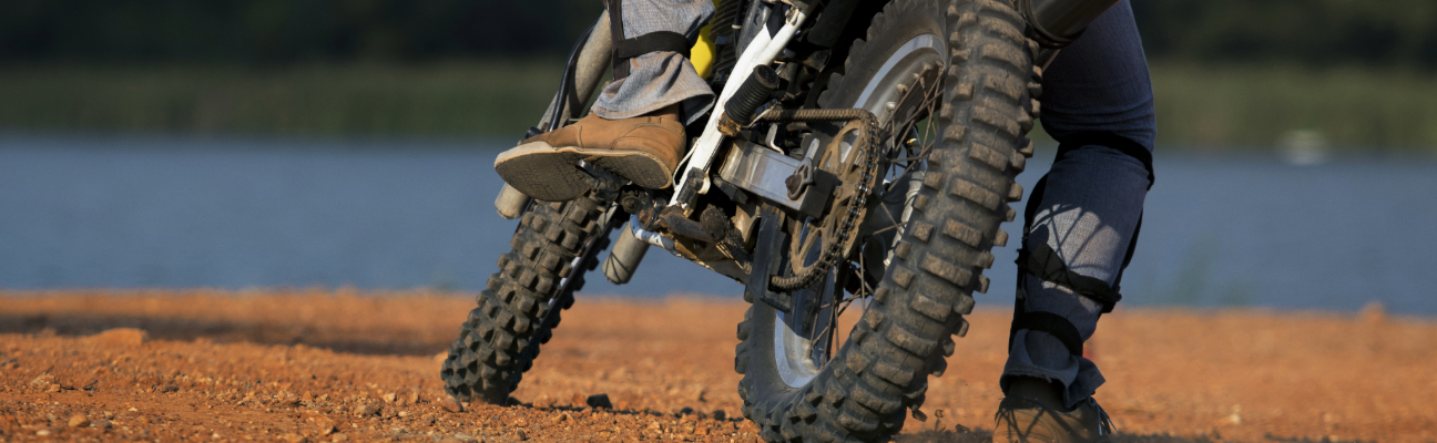 close up of motorcycle tires